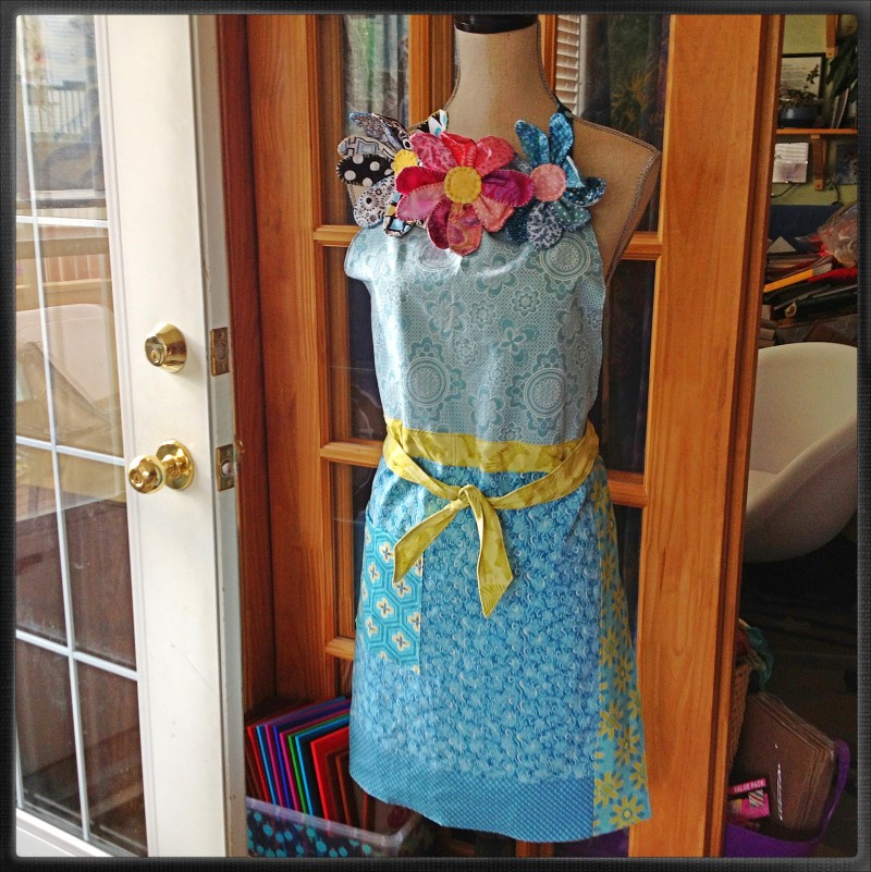 Blue Full-length Apron