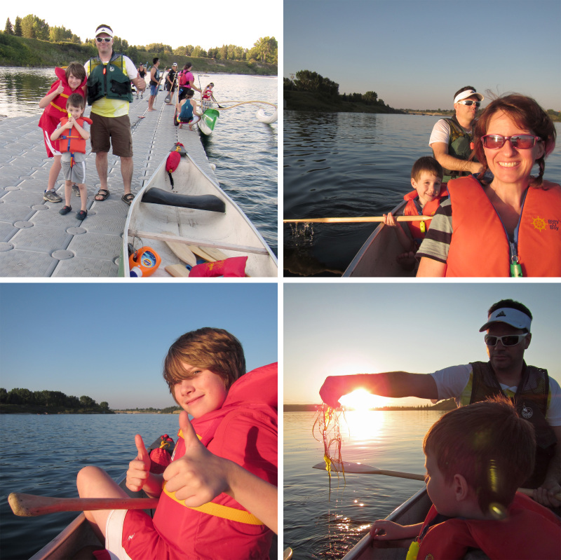 Canoeing Glenmore Reservoir