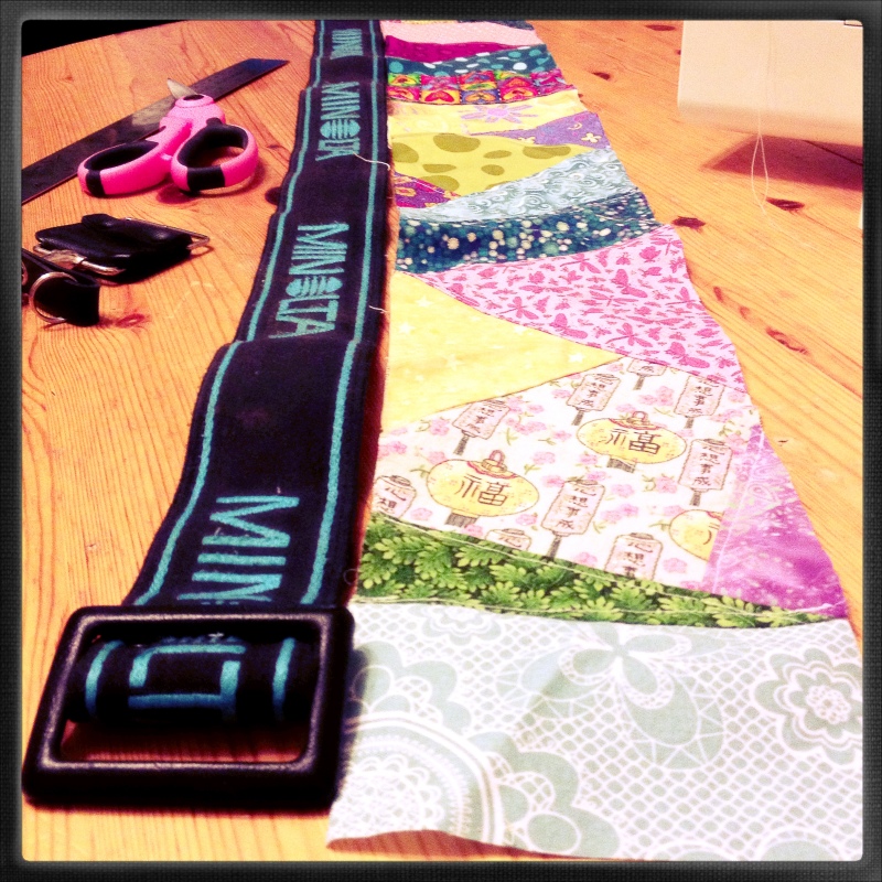 Camera Strap Fabric Sewn