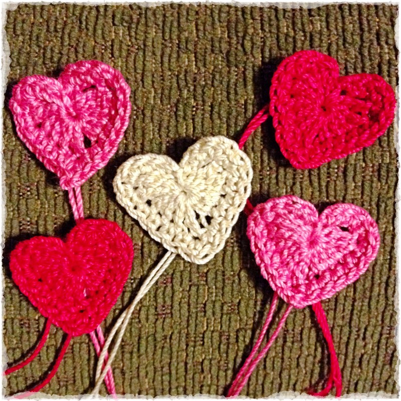 Bunting Crochet Hearts