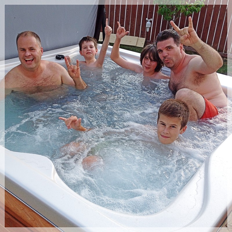 First Hot Tub Guests