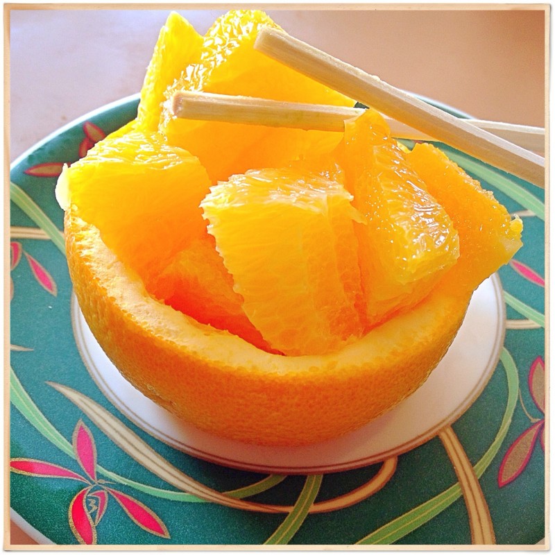 Sushi Boat Oranges