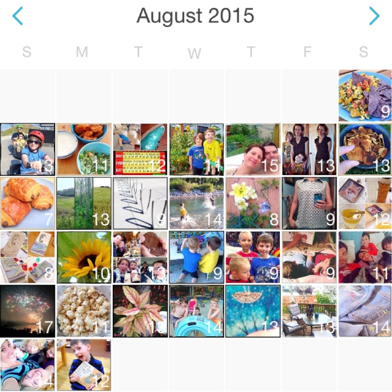 August Was Calendar Page