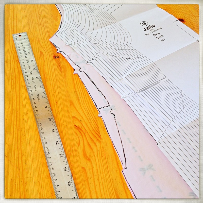 Drawing the Pattern, Waistline Adjustment