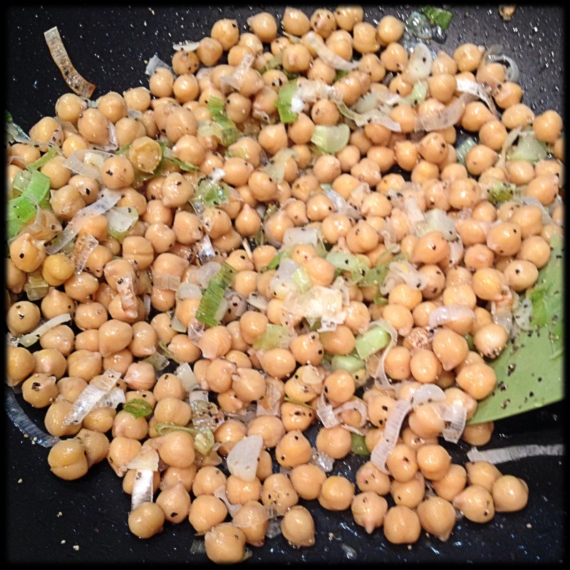 Sauteeing Chick Peas