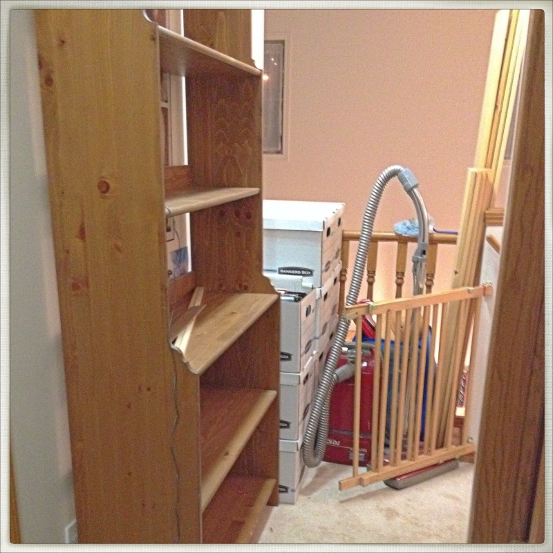 Upstairs Bookshelves