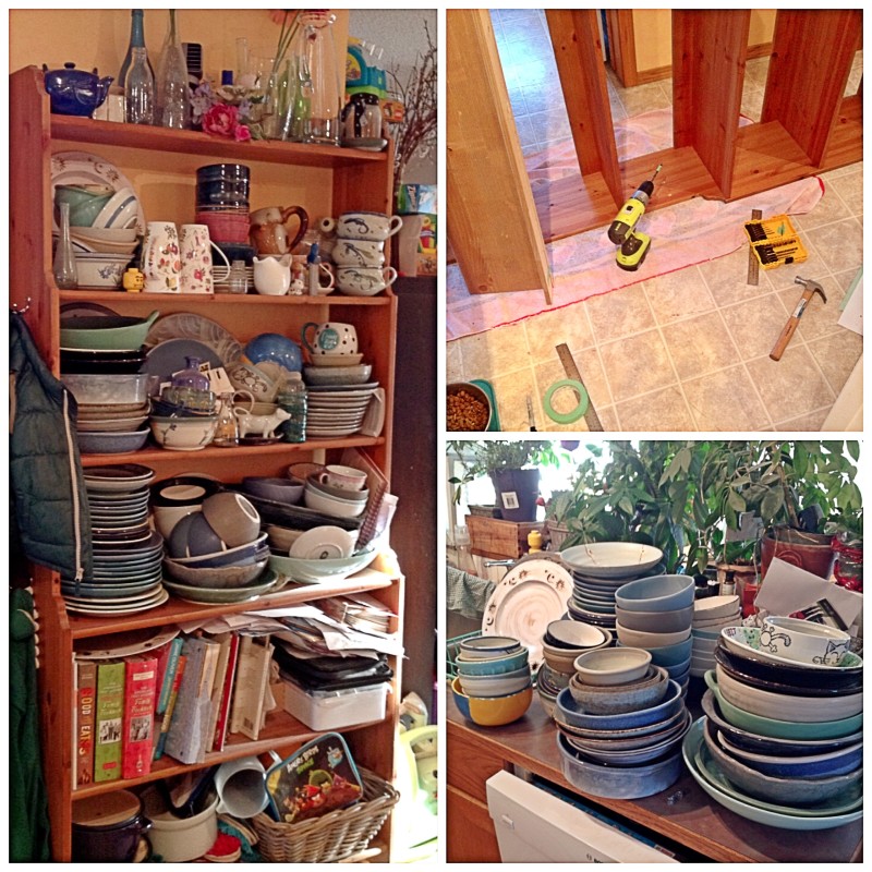 Refitting The Crockery Shelves