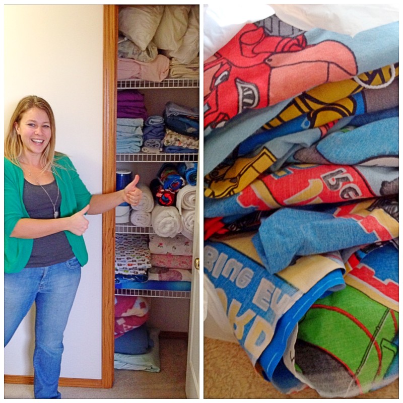 Organized Linen Closet