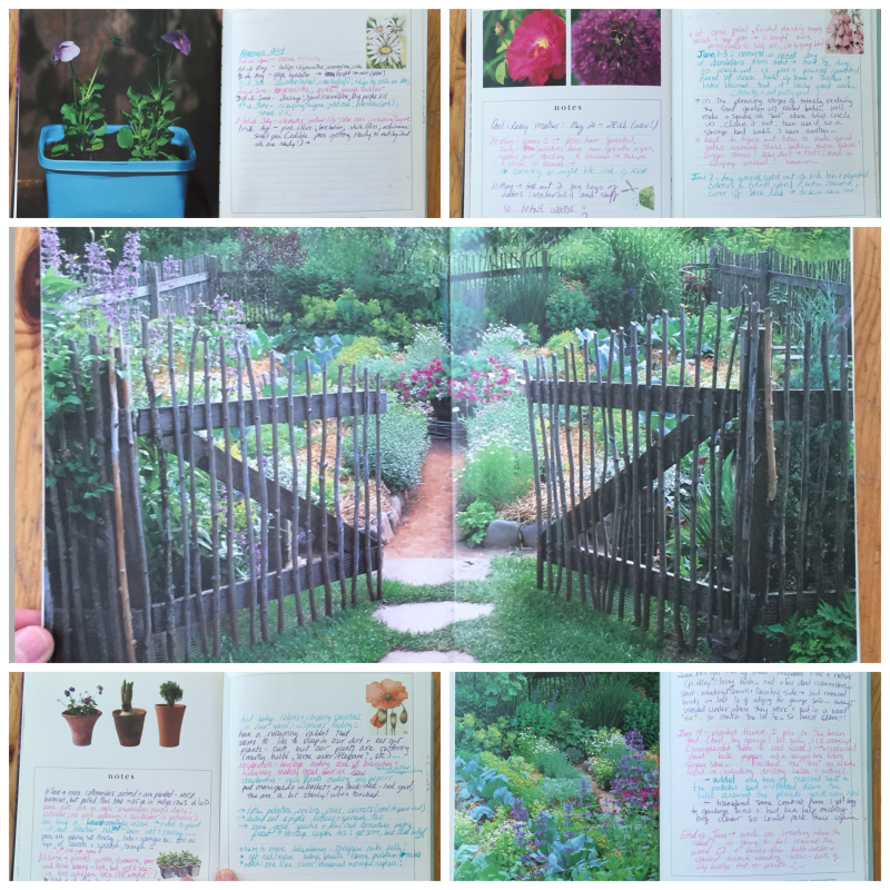 First Garden Journal Page Samples