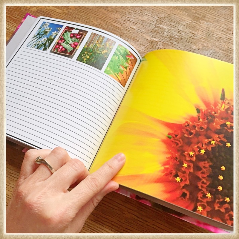 KateWares Garden Journal Sunflower Page